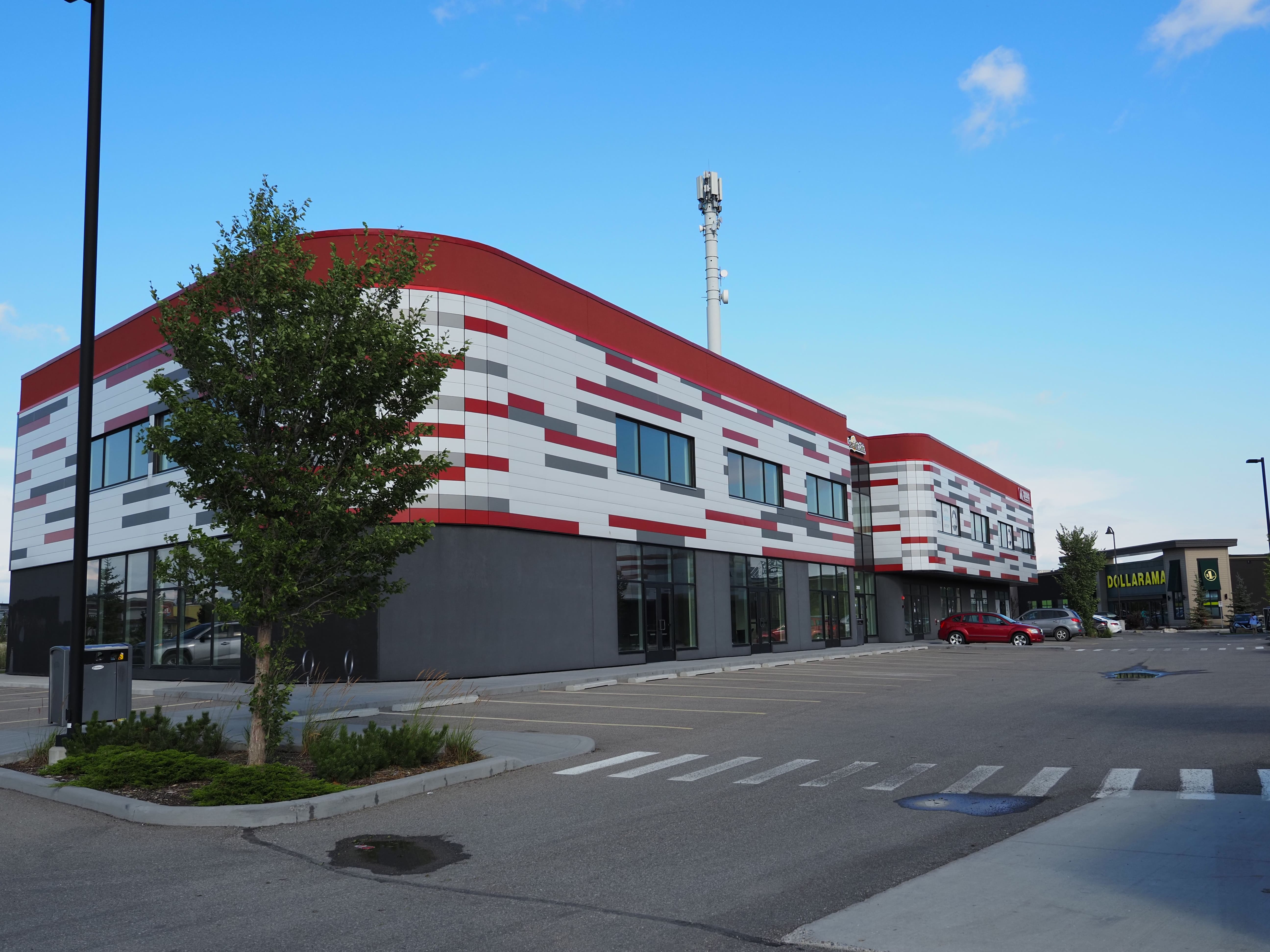 Modern commercial building exterior